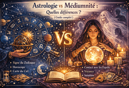 Astrologie vs Médiumnité : Quelles différences ? (Guide complet)